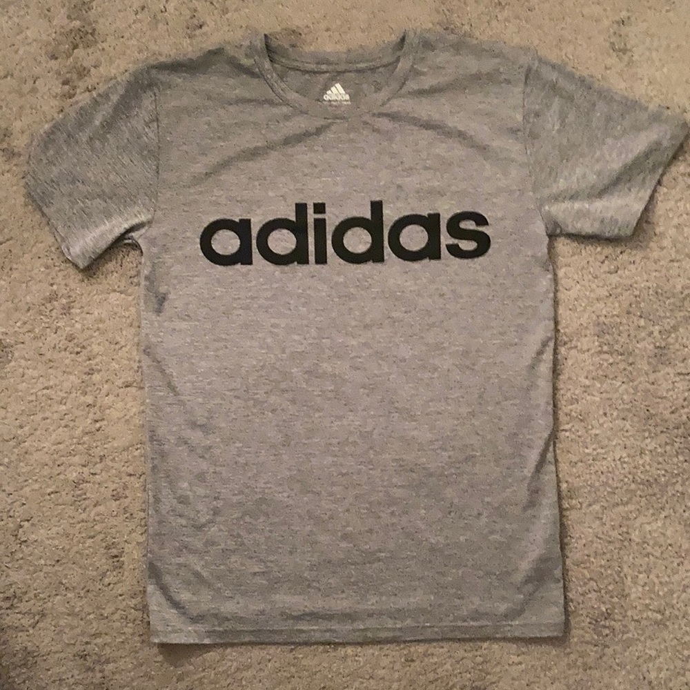 Adidas Bits size Large T shirt Gray